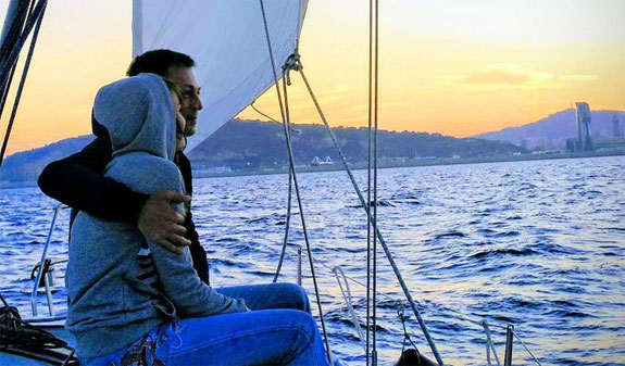 Navigazione al Tramonto