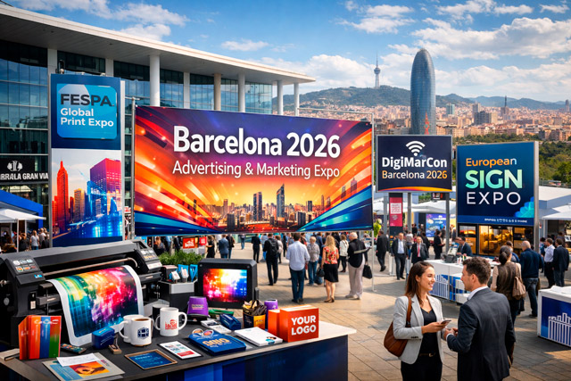 Fiera marketing e stampa digitale a Barcellona 2026 – FESPA e DigiMarCon